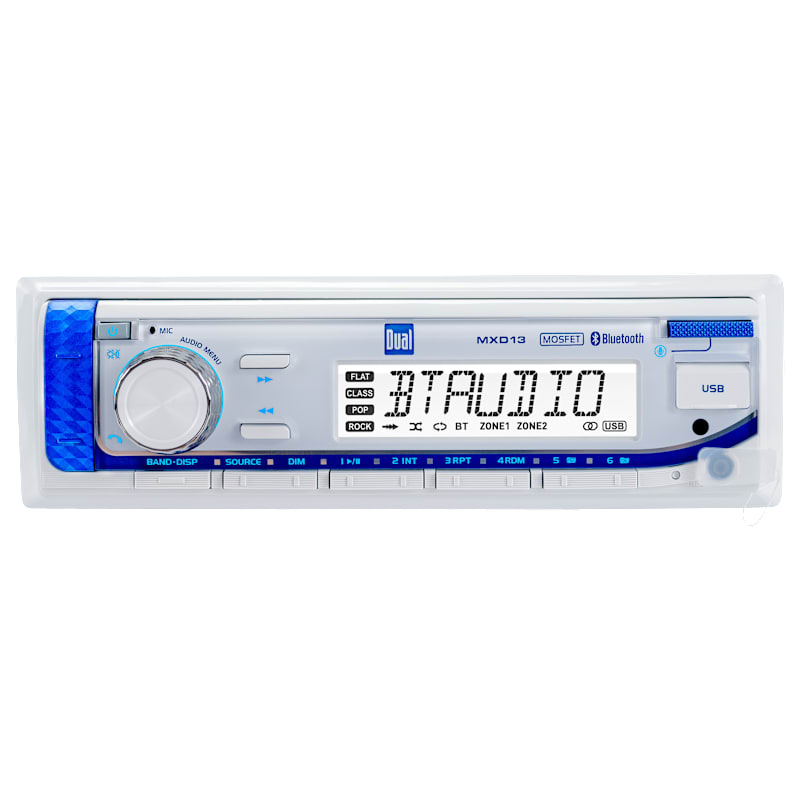 Dual Marine Digital Media Receiver with Bluetooth
