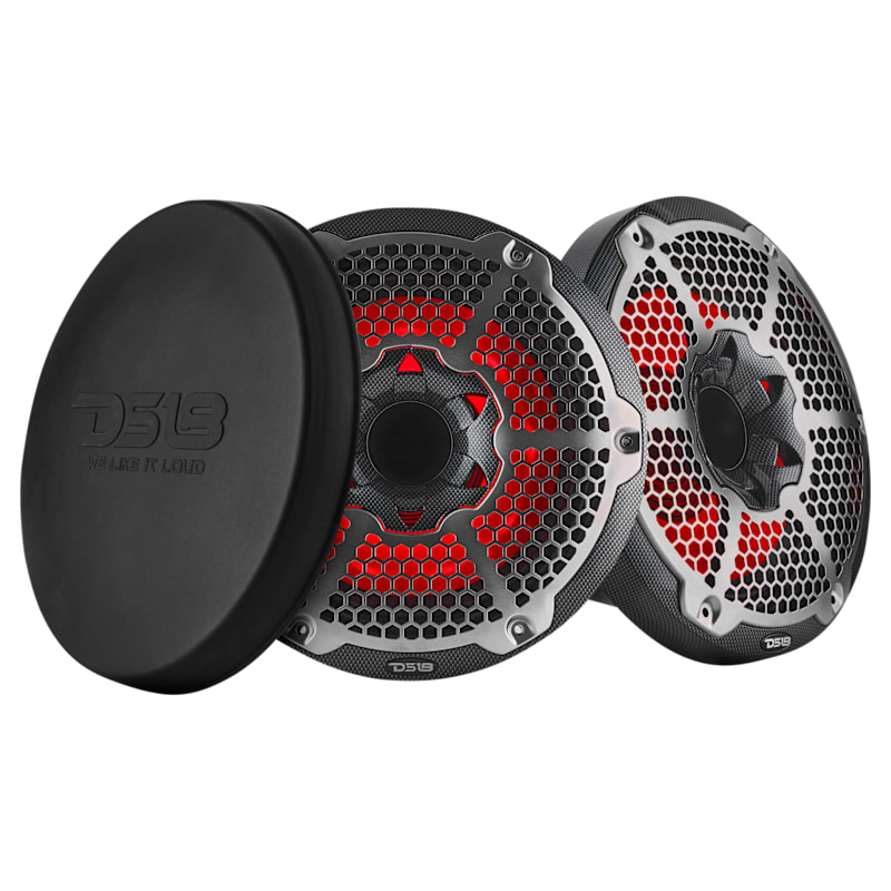 DS18 10" Marine 2-Way Hybrid Speaker with RGB LED, Compression Driver and Neodymium Magnet