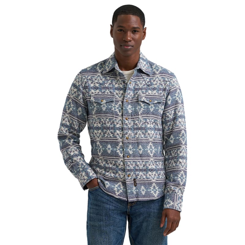 Wrangler Retro Premium Jacquard Print Shacket