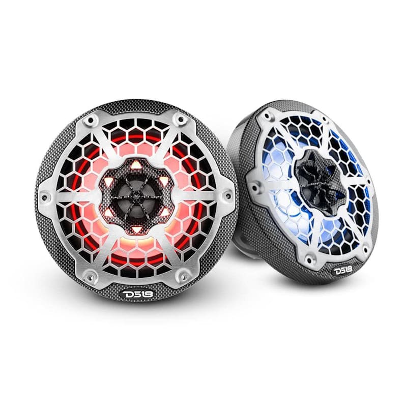DS18 CF-8 HYDRO 2-Way 8'' Marine Speakers with Integrated RGB LED Lights