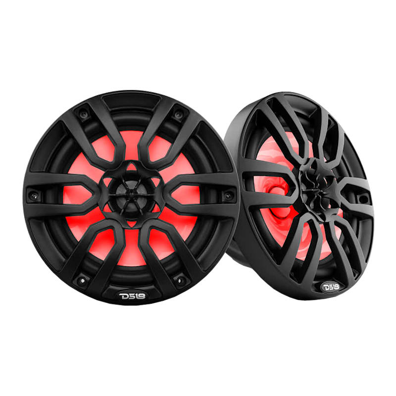 DS18 NXL 8" 2-Way Coaxial Marine Speakers With LED RGB Lights