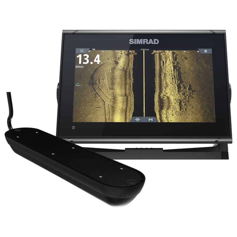 SIMRAD GO9 XSE Chartplotter with Active Imaging 3-in-1 Sonar and C-MAP DISCOVER Chart