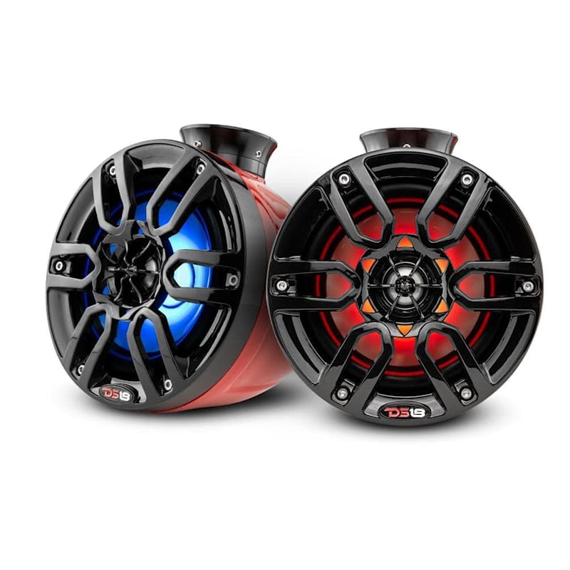 DS18 HYDRO NXL-PS6 6.5'' Water-Resistant Marine Speakers with Integrated RGB LED Lights