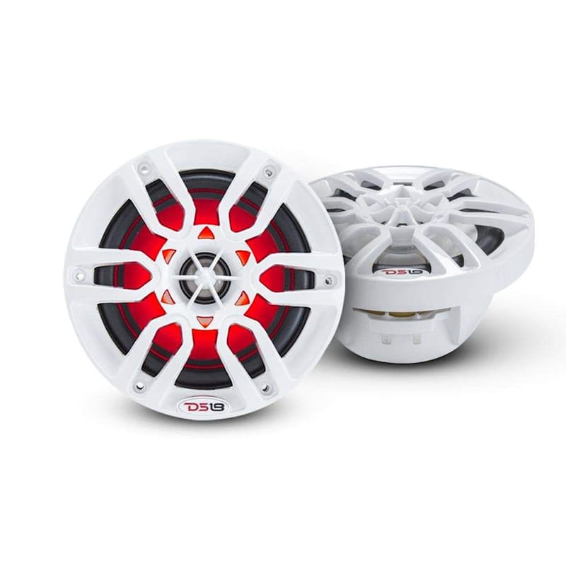 DS18 HYDRO NXL-6 300W 6.5'' 2-Way Marine Water-Resistant Speakers with Integrated RGB LED Lights
