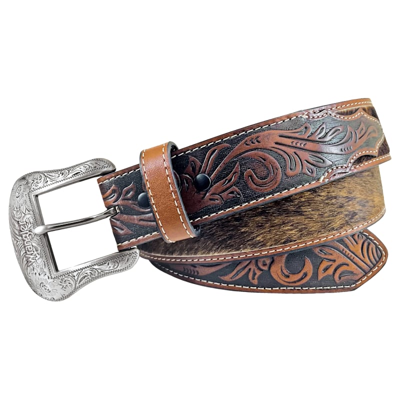 Wrangler Hair and Hide Western Belt