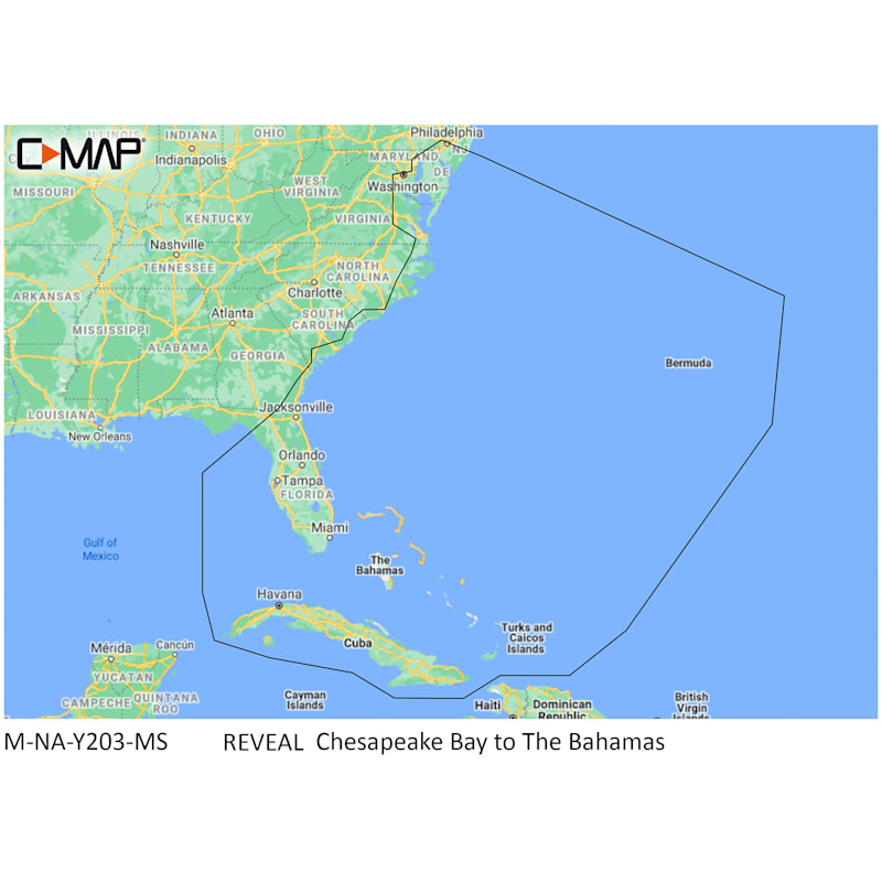 C-MAP Reveal SD Card Map Chart