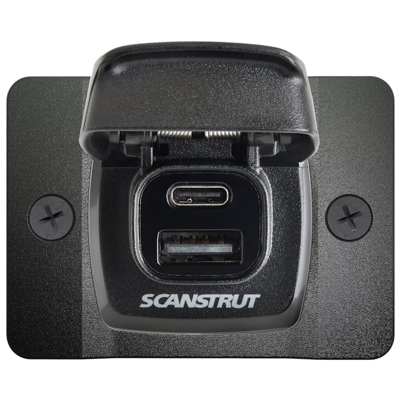 Scanstrut Flip Pro Fast-Charge Dual USB Socket with Front-Fit Bezel