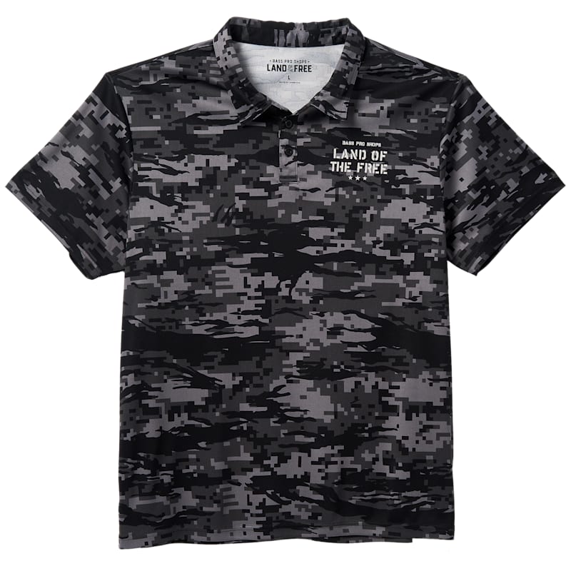 Land of the Free Printed Murphy Short-Sleeve Polo Shirt