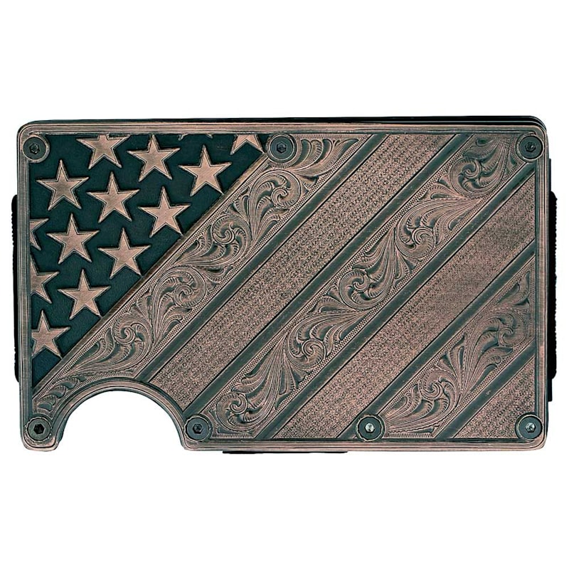 Montana Silversmiths All American Bronze Credit Card Holder