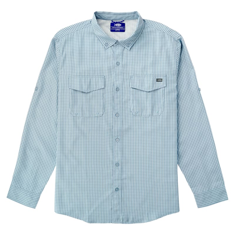 AFTCO Sirius Tech Button-Up Long-Sleeve Shirt for Men