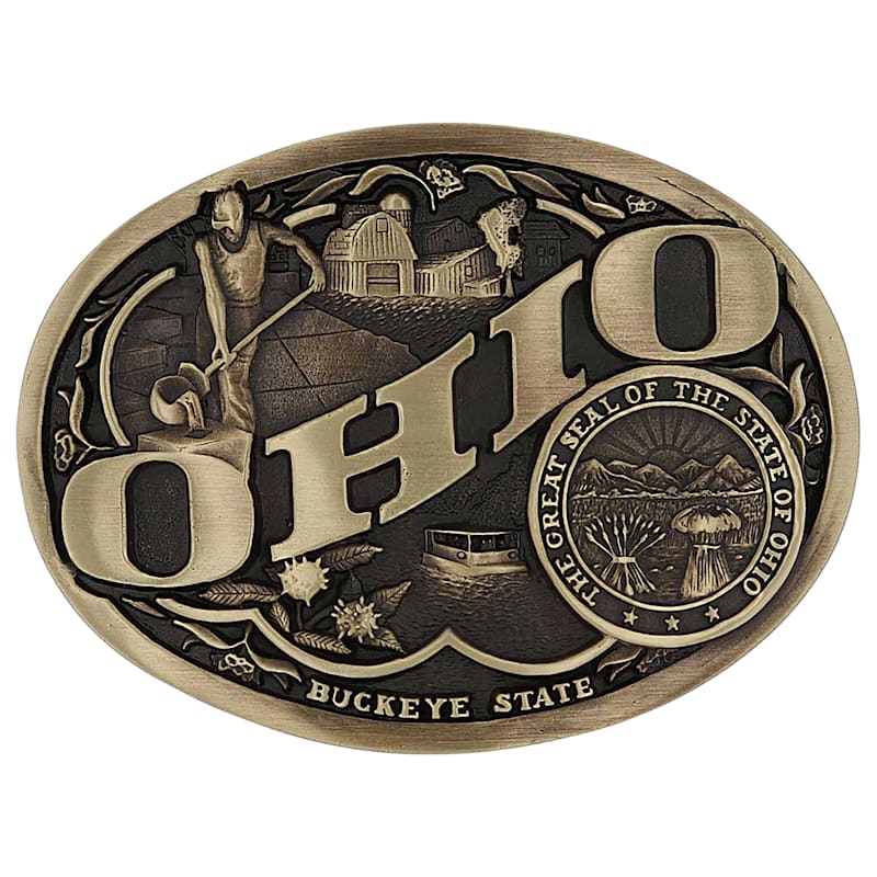 Montana Silversmiths Ohio Heritage Attitude Belt Buckle