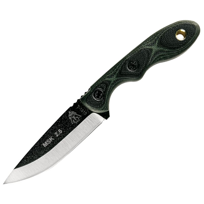 TOPS Knives Mini Scandi Green/Black G10 Fixed-Blade Knife