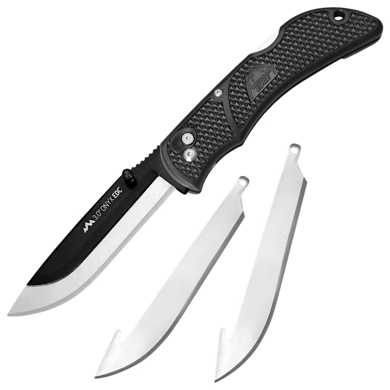 Outdoor Edge Onyx EDC Replaceable Blade Folding Knife