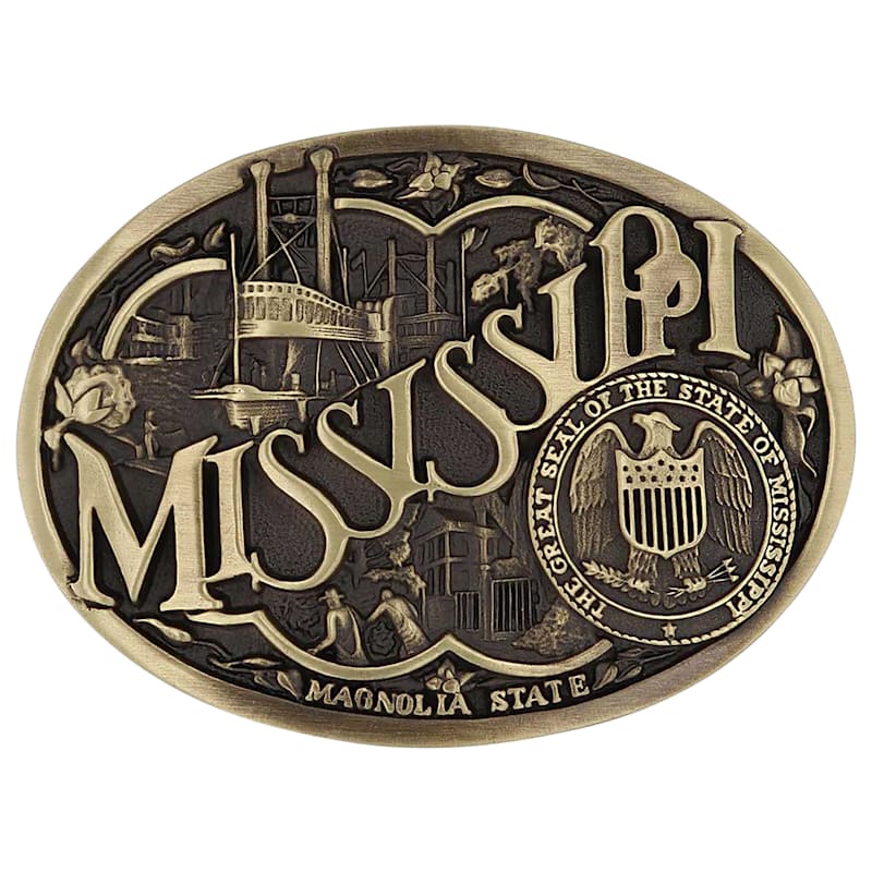 Montana Silversmiths Mississippi Heritage Attitude Belt Buckle