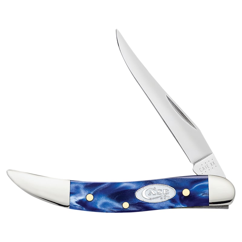 Case Blue Pearl Kirinite Small Texas Toothpick Folding Knife