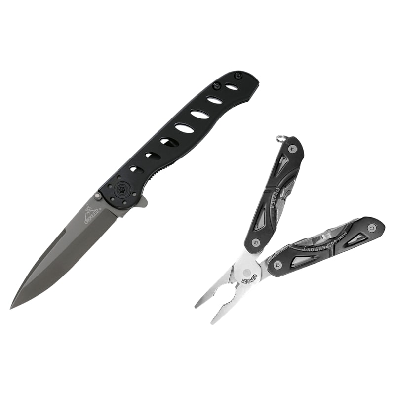 Gerber Mini Suspension Multi-Tool and EVO Jr. Folding Knife Combo
