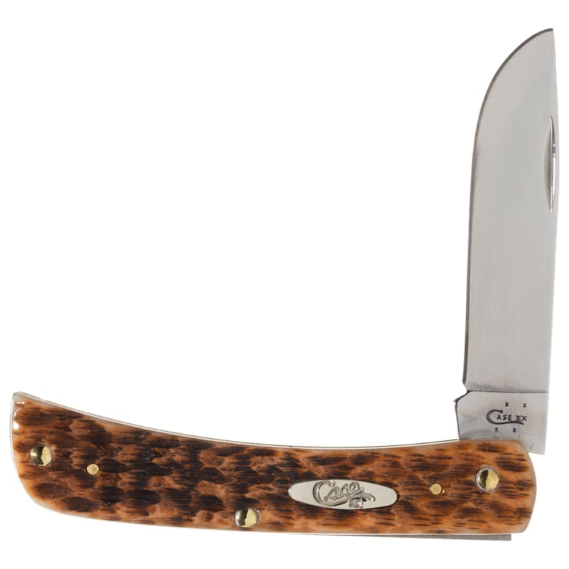Case Amber Bone Sod Buster Jr. Pocket Knife