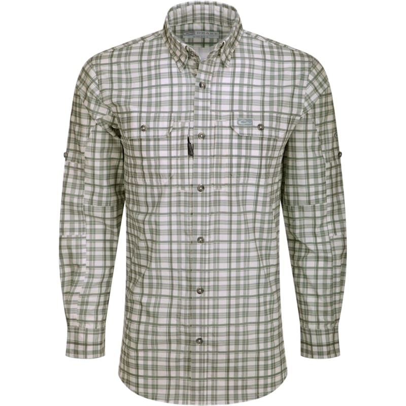 Drake Hunter Creek Window Pane Plaid Long-Sleeve Shirt