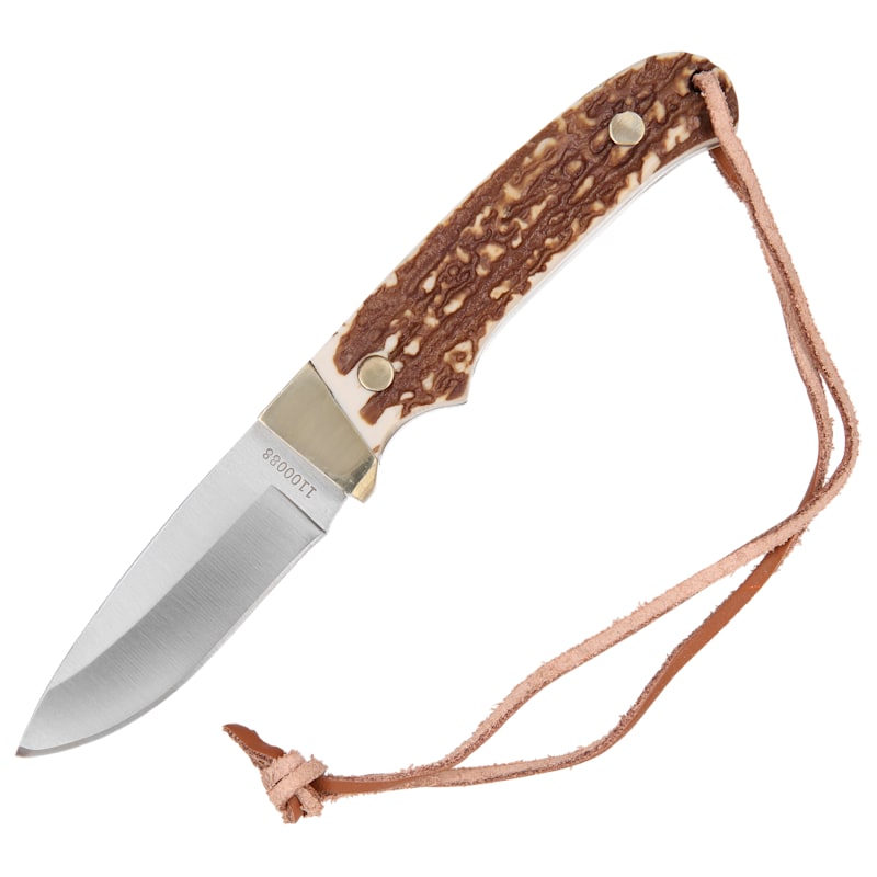 Uncle Henry Next Gen PH2N Mini Pro Hunter Staglon Fixed Blade Knife with Sheath