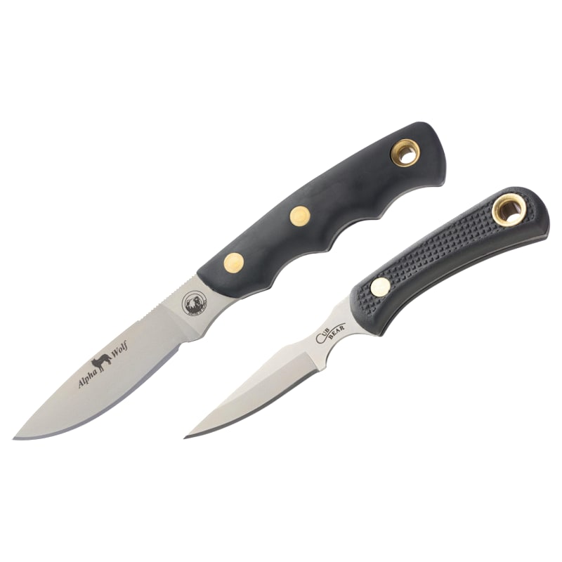 Knives of Alaska Alpha Wolf Hunter/Cub Bear Hunting Knife Combo