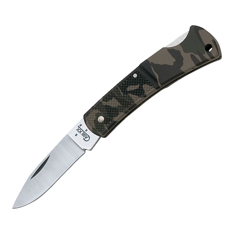 Case Caliber Small Camo Lockback Pocket Knife