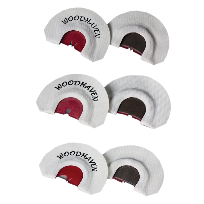 WoodHaven Custom Calls Red Zone Diaphragm Turkey Calls 3-Pack