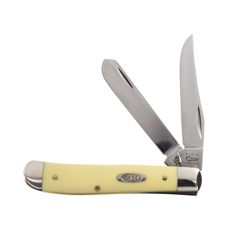 Case Yellow Handle Mini Trapper Pocket Knife
