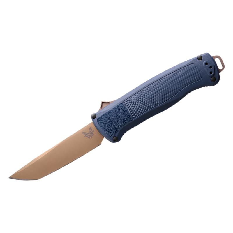 Benchmade Shootout Tanto OTF Knife with Grivory Handle