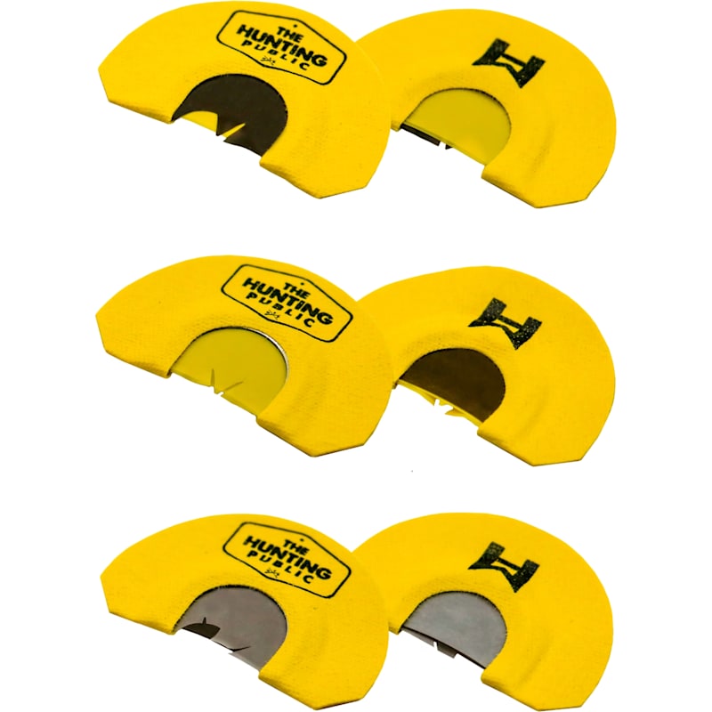 WoodHaven Custom Calls The Hunting Public Diaphragm Turkey Calls 3-Pack