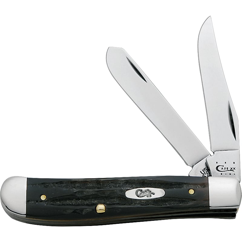 Case Jigged Buffalo Horn Mini Trapper Knife