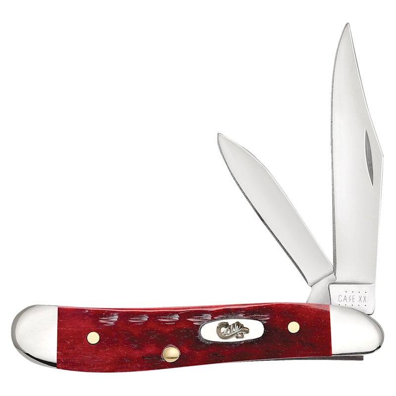 Case Smooth Pocket Worn Old Red Bone Corn Cob Jig Peanut Pocket Knife