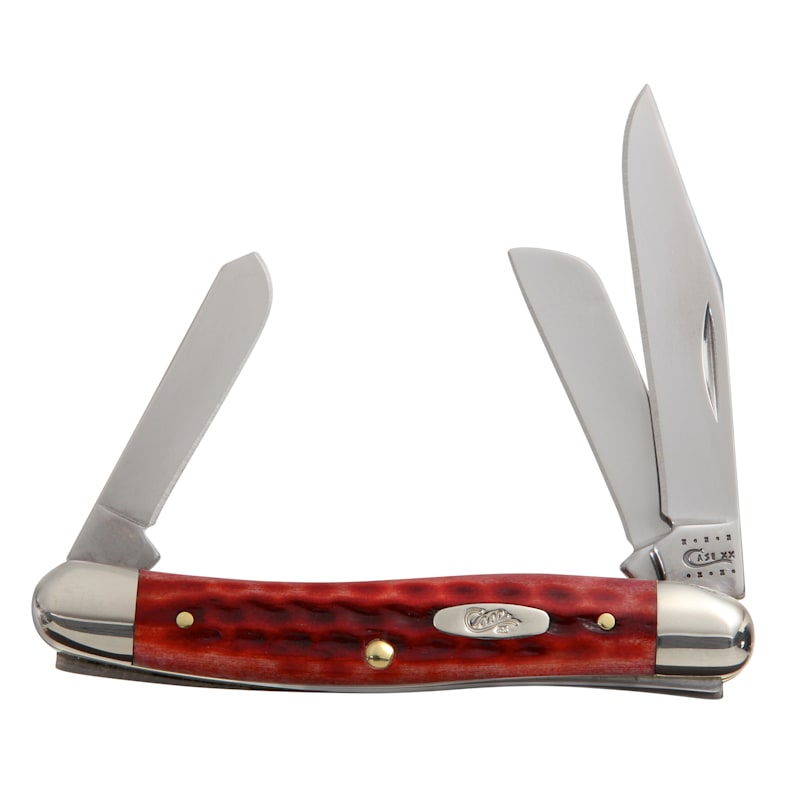 Case Red Bone Pocket Knife - Stockman
