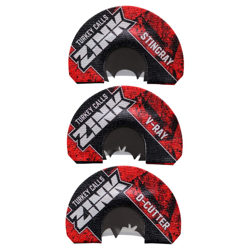 Zink Calls Wicked Series Triple-Reed Mouth Turkey Call 3-Pack