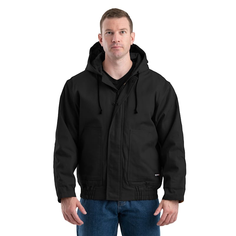 Berne Flame-Resistant Duck Hooded Jacket for Men
