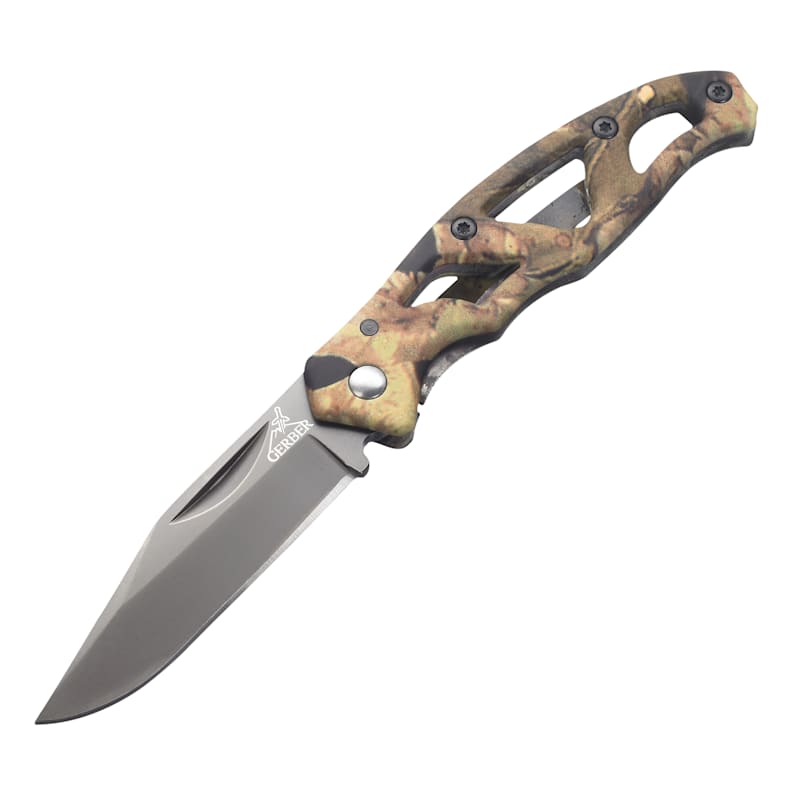 Gerber Paraframe Mini Camo Folding Blade Knife