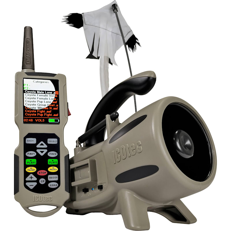 ICOtec Nomad+ Programmable Predator Call/Decoy Combo with Bluetooth