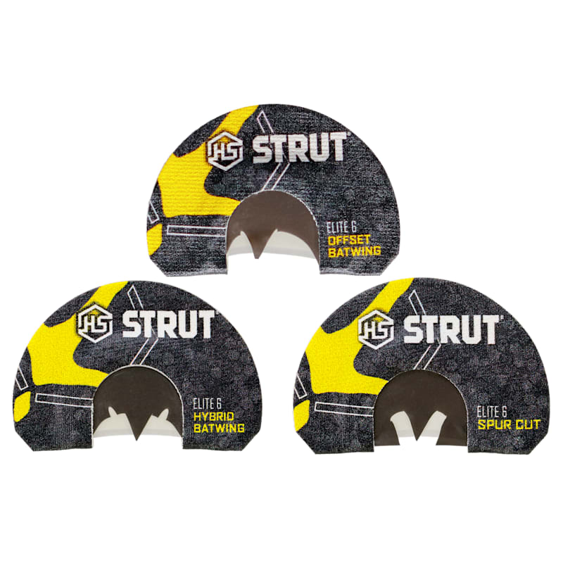 Hunter's Specialties Elite 6 Series Batwing Diaphragm Turkey Call Combo 3-Pack
