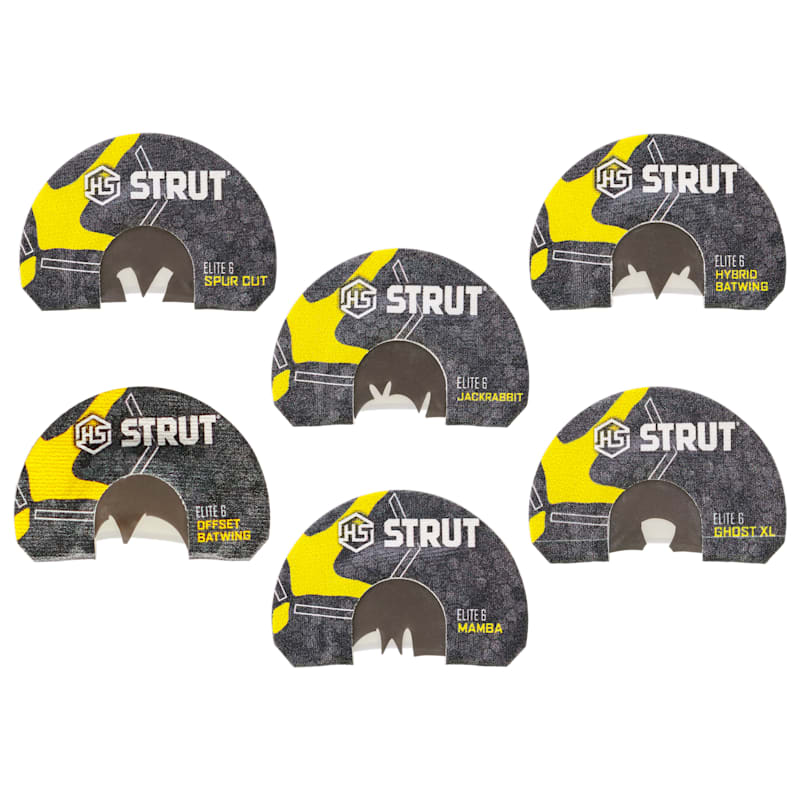 Hunters Specialties Elite 6 Series Diaphragm Turkey Calls 6-Pack