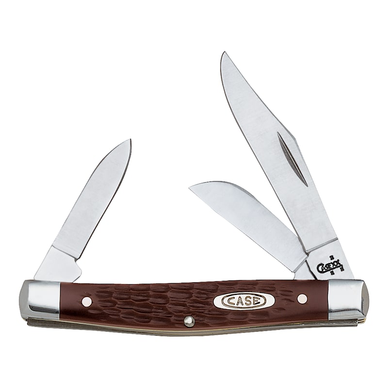 Case Medium Stockman Brown Synthetic Pocket Knife