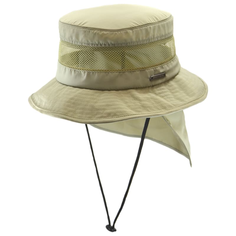 Crown Cap Bucket Hat with Neck Guard