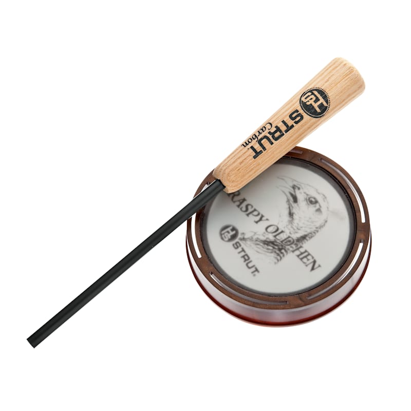Hunters Specialties H.S. Strut Raspy Old Hen Glass Pan Friction Turkey Call