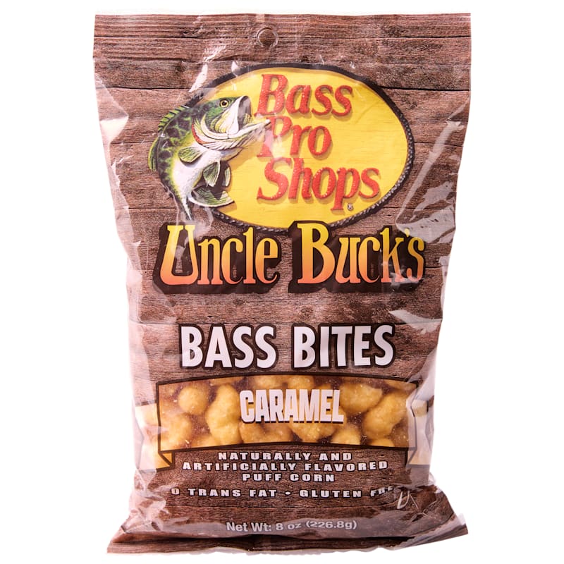 Bass Pro Shops Uncle Buck's Bass Bites Caramel Puff Corn