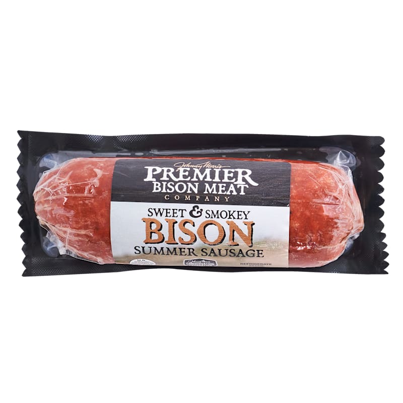 Johnny Morris' Premier Bison Meat Company Sweet and Smoky Bison Summer Sausage
