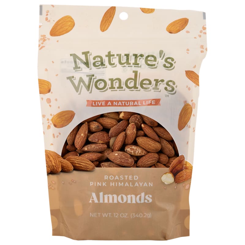 Nature's Wonders Roasted Pink Himalayan Almonds