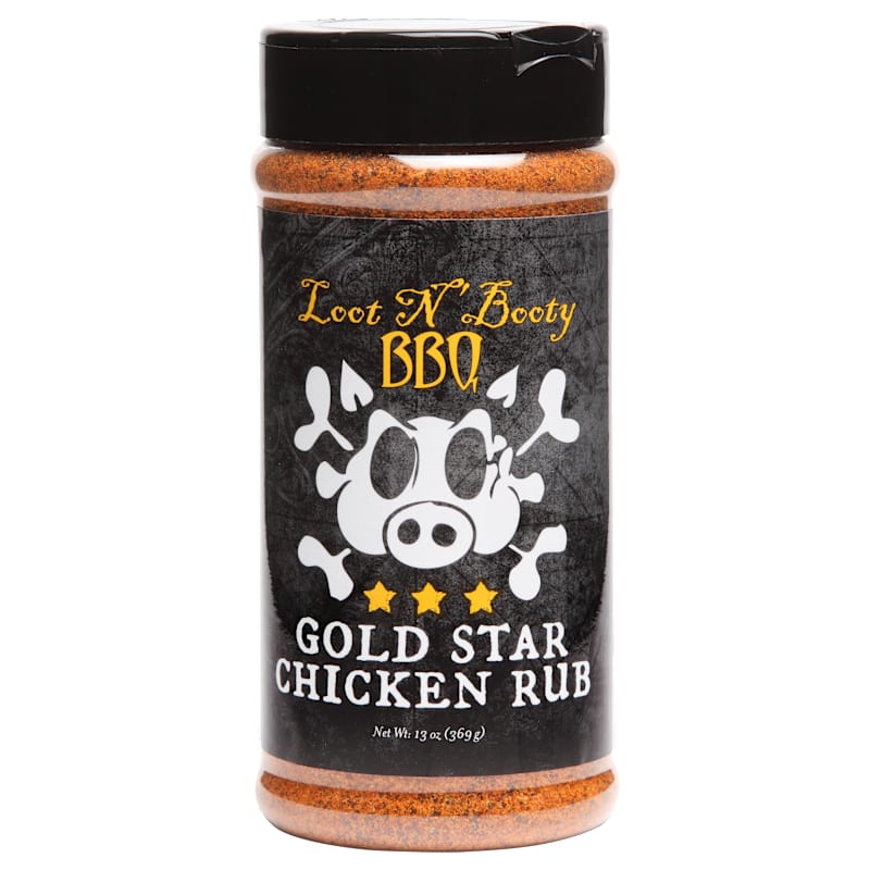 Loot N Booty Gold Star Chicken BBQ Rub and Seasoning