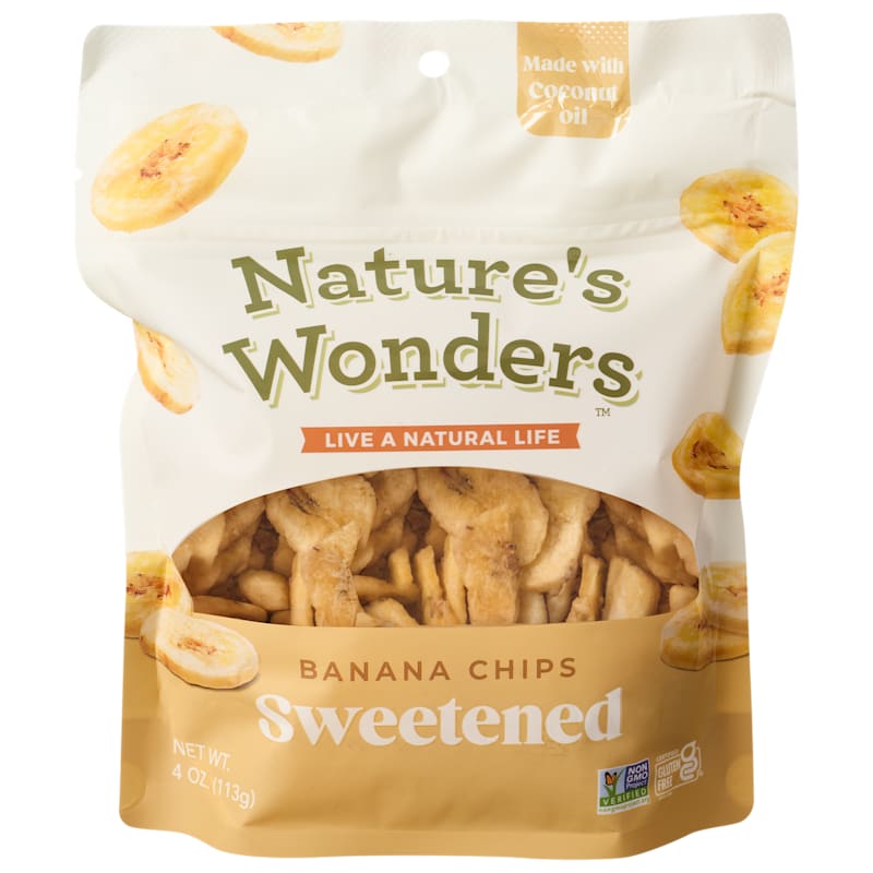 Nature's Wonders Sweetened Banana Chips