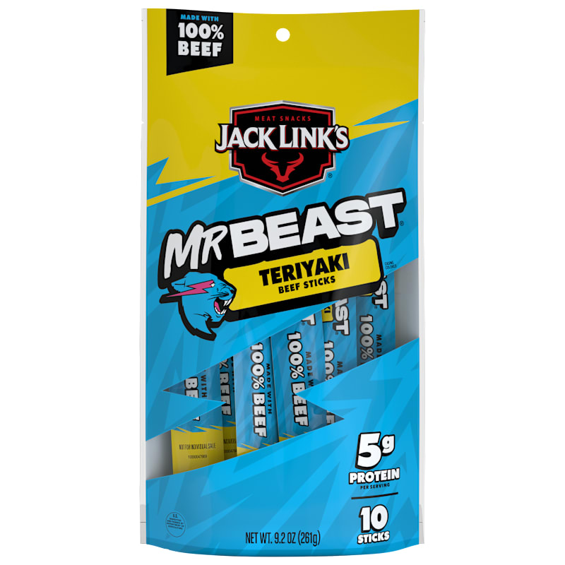 Jack Link's MrBeast Teriyaki Beef Sticks
