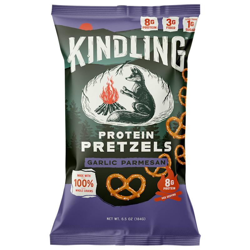 Kindling Garlic Parmesan Protein Pretzels
