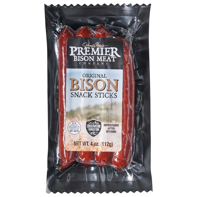 Johnny Morris' Premier Bison Meat Company Original Bison Snack Sticks