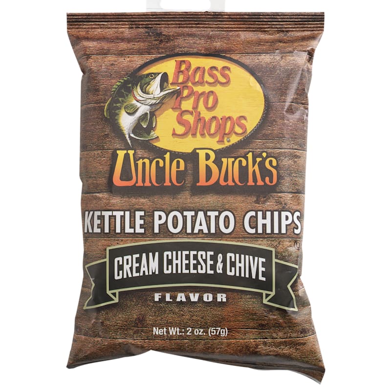 Bass Pro Shops Uncle Buck's Cream Cheese and Chive Kettle Potato Chips